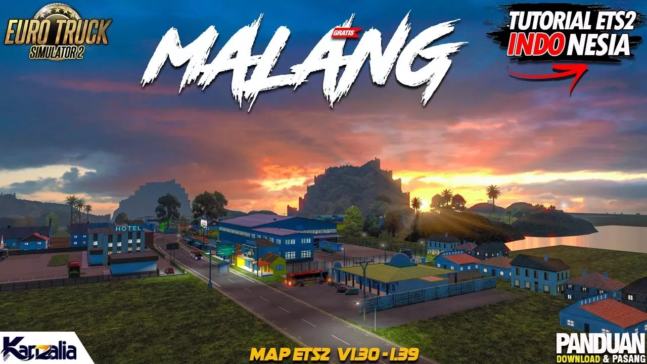 Malang Map v1.0 (1.39.x) for ETS2