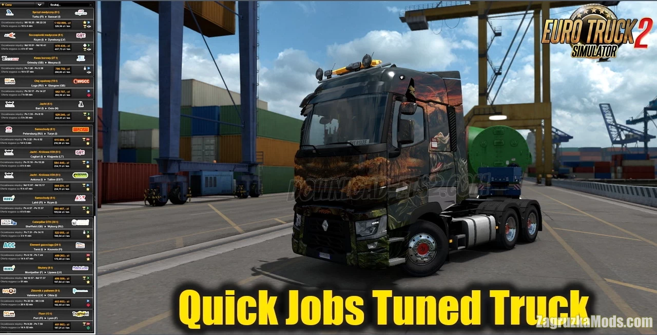 Quick Jobs Tuned Truck v5.53 (1.53.x) for ETS2