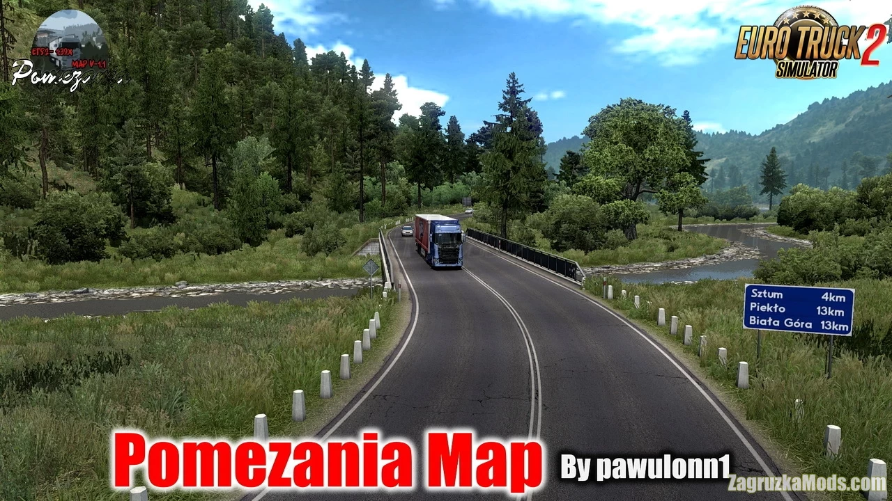 Pomezania Map v1.4.1 by pawulonn1 (1.46.x) for ETS2