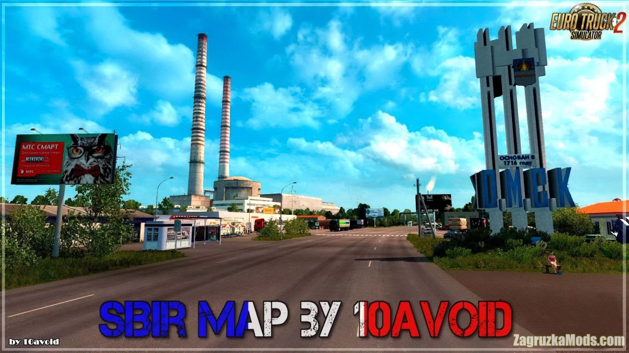 SibirMap v2.9.2 by 10AVOID (1.53.x) for ETS2