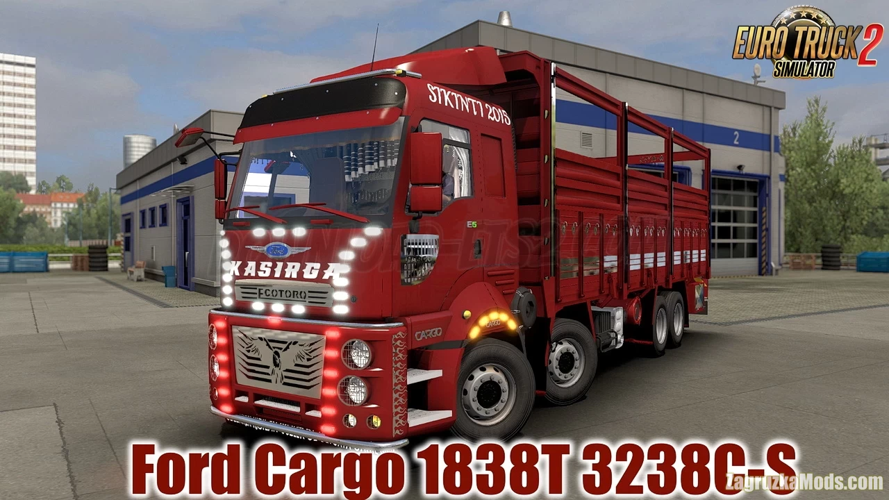 Ford Cargo 1838T 3238C-S + Interior v2.0 (1.39.x) for ETS2