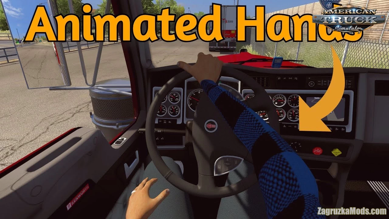Animated Hands On Steering Wheel v1.0 (1.40.x) for ATS