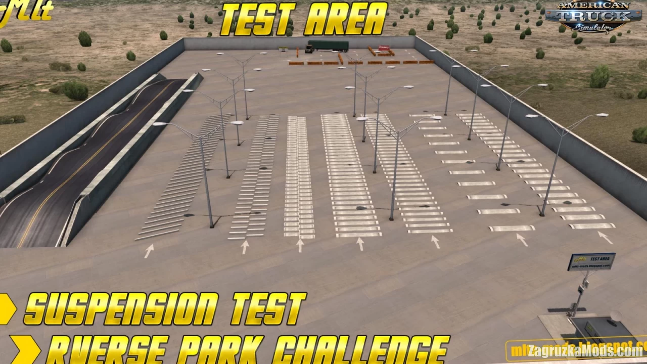 Test Area & Reverse Park Challange Area v0.1 (1.40.x) for ATS