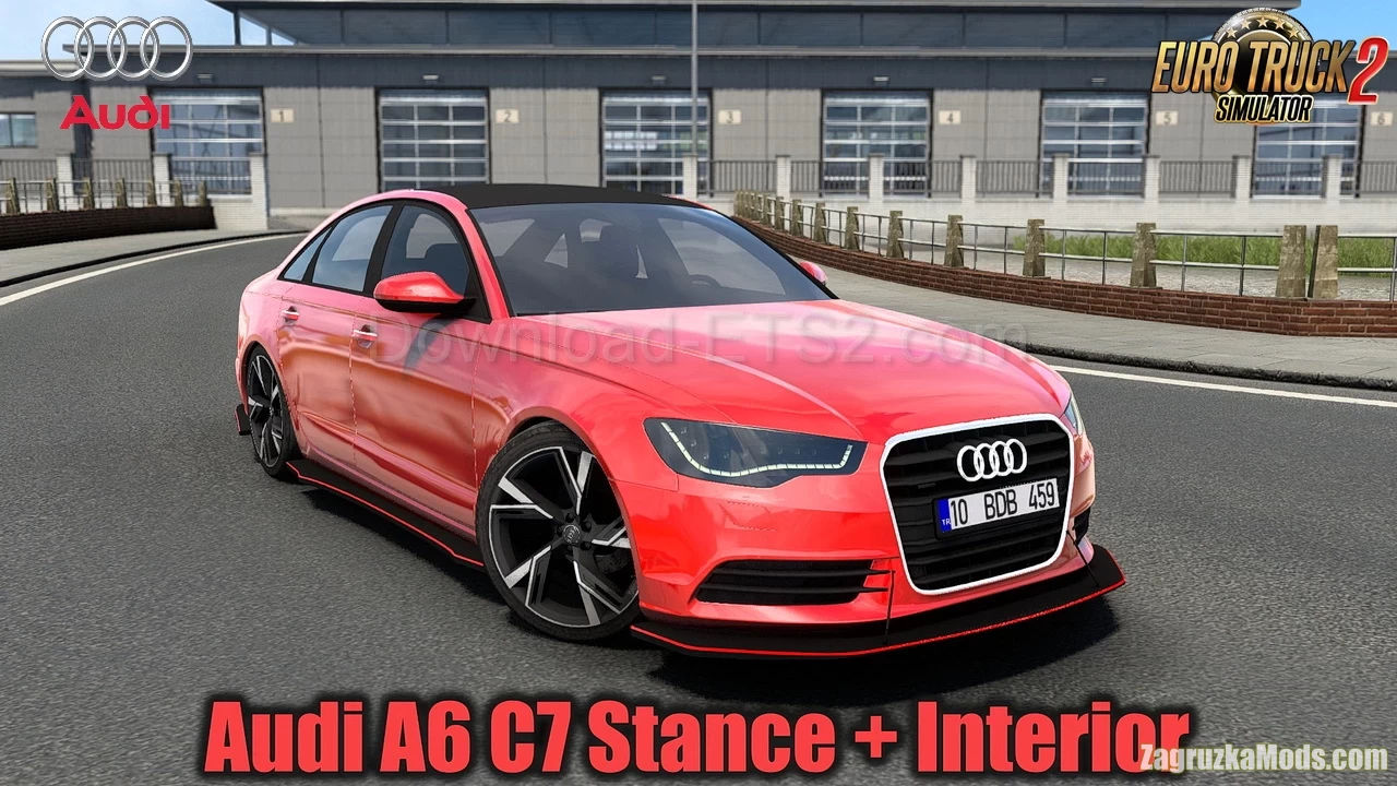 Audi A6 C7 Stance + Interior v3.0 (1.40.x) for ETS2