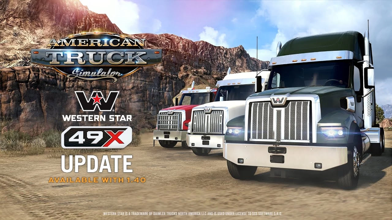 Western Star 49X Truck Updated in 1.40 for American Truck Simulator Western Star 49X Truck Updated in 1.40 for American Truck Simulator