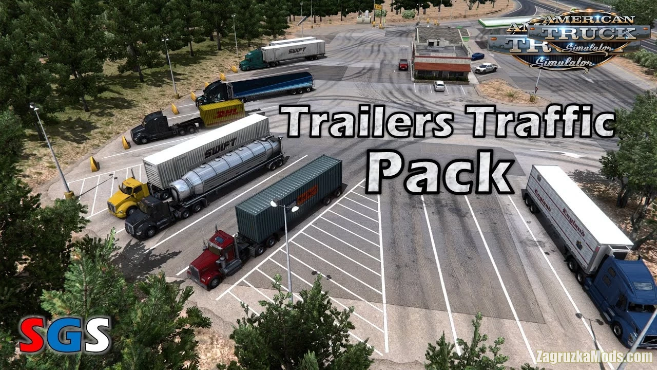 Trailers Traffic Pack v4.9.1 by TrafficManiac (1.43.x) for ATS