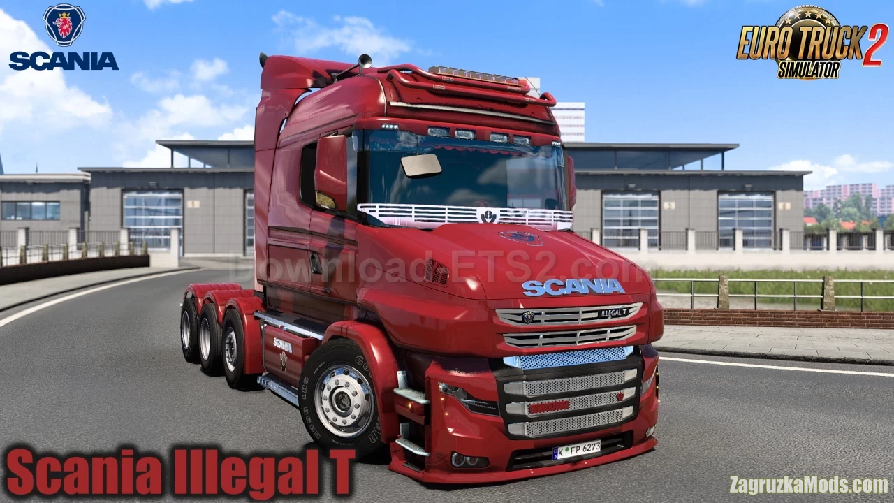 Scania Illegal T + Interior v3.3 (1.40.x) for ETS2