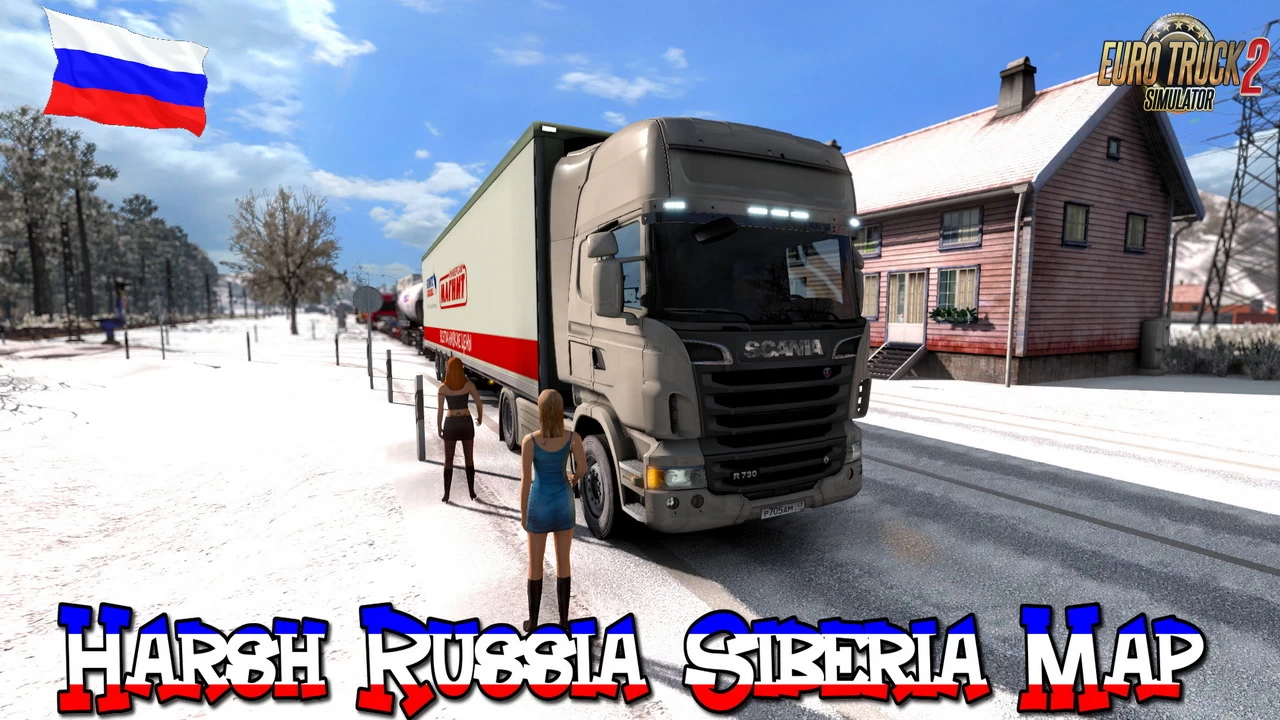 Harsh Russia Siberia Map R12 (1.46.x) for ETS2