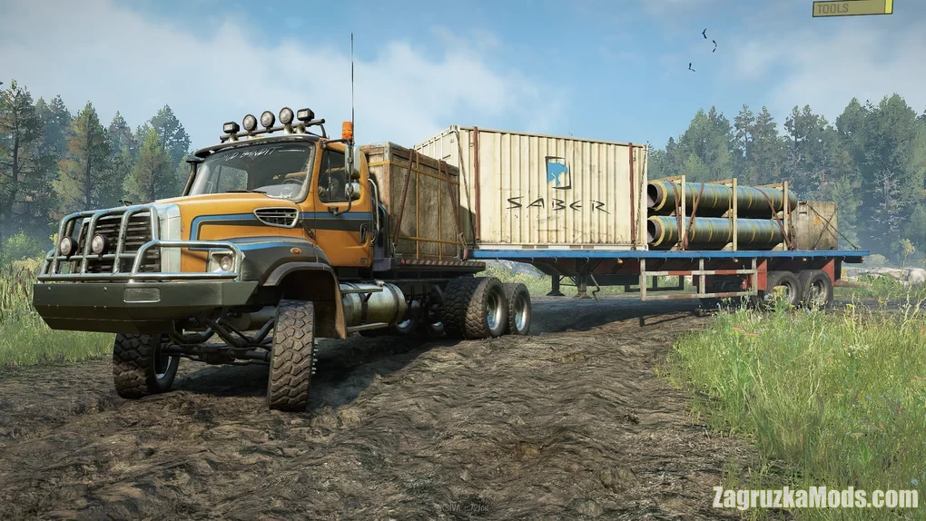 Freightliner 114SD-B Truck v1.3.5 for SnowRunner