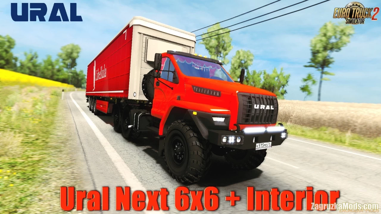 Ural Next 6x6 + Interior v1.9 (1.46.x) for ATS and ETS2