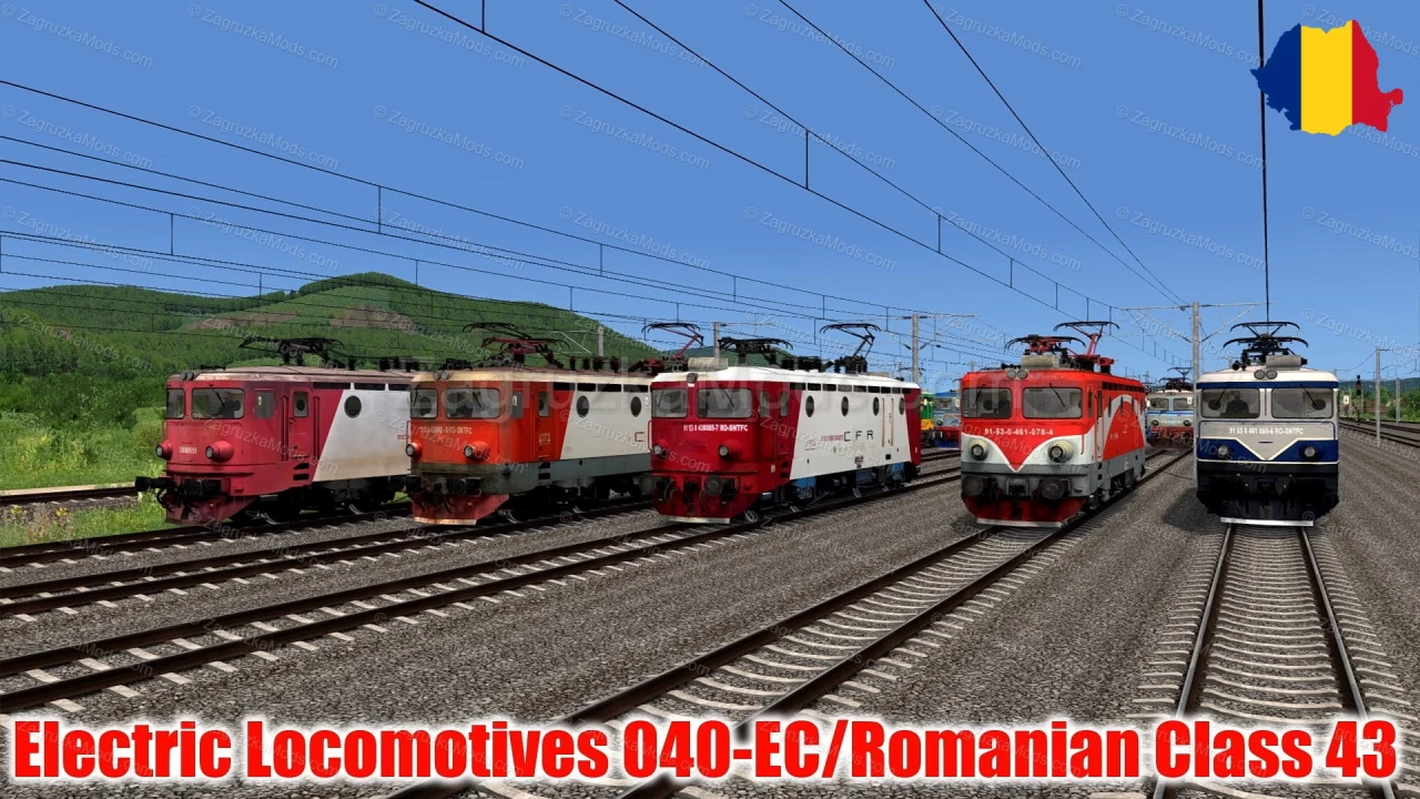 Electric Locomotives 040-EC/Romanian Class 43 v2.5 for TS 2021