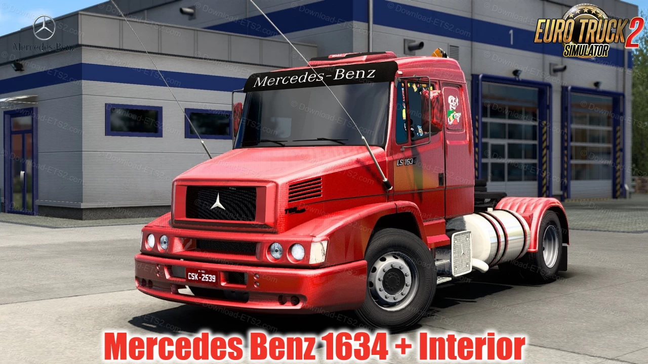 Mercedes Benz 1634 + Interior v1.4 (1.55.x) for ETS2