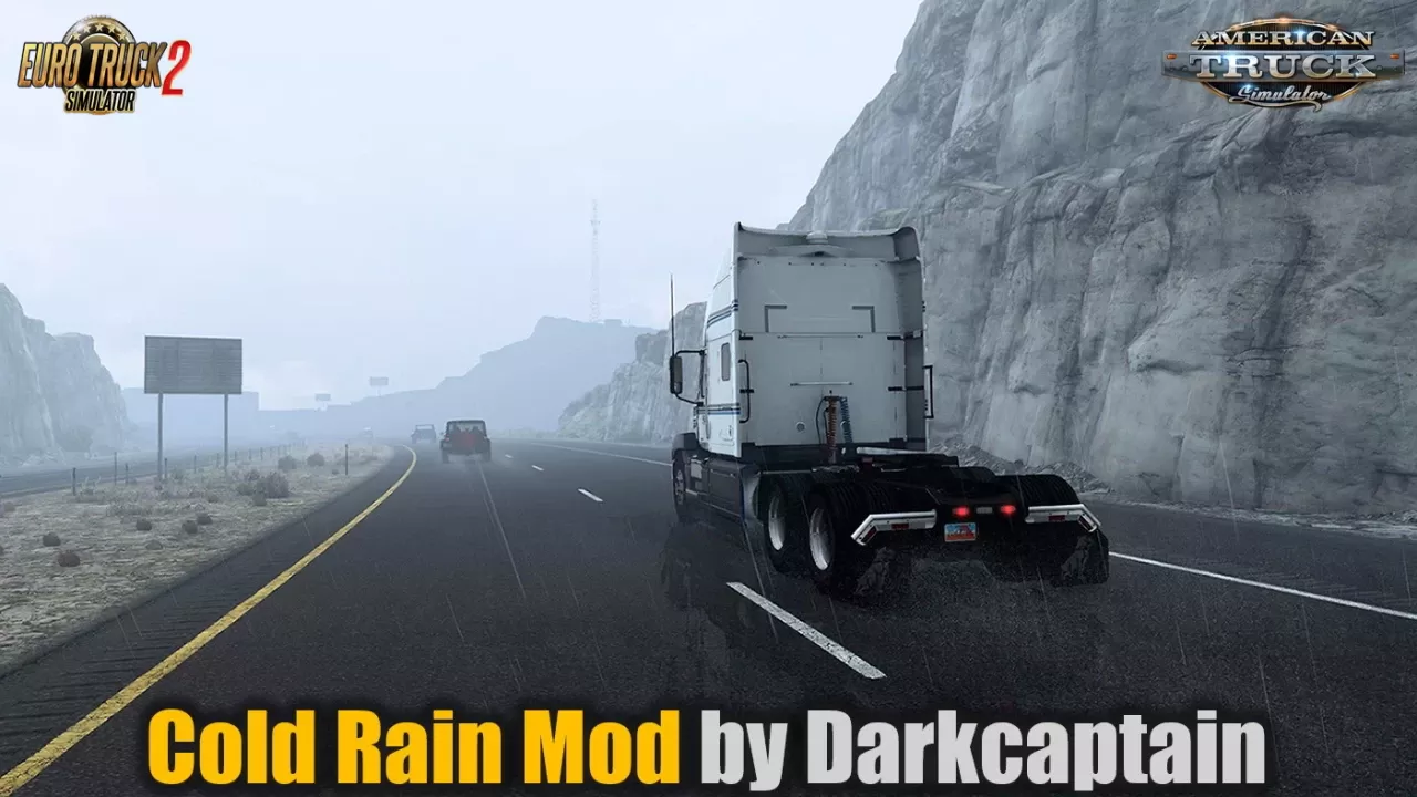 Cold Rain Mod v0.48 by Darkcaptain (1.58.x) for ATS and ETS2
