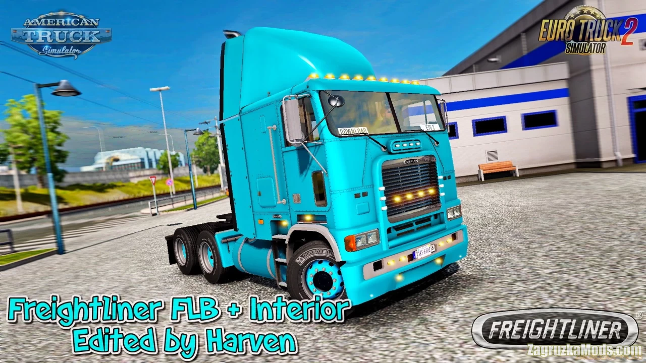 Freightliner FLB v2.0.18 by Harven (1.48.x) for ATS and ETS2