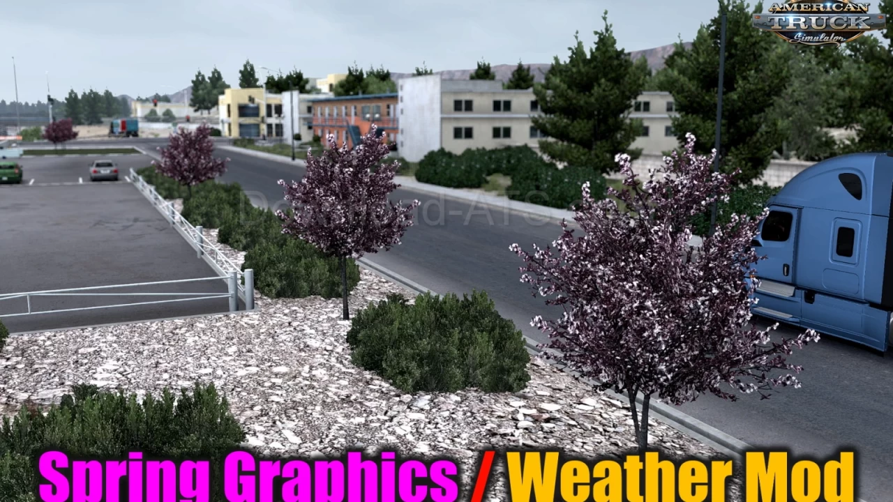 Spring Graphics / Weather Mod v3.5 by Grimes (1.50.x) for ATS