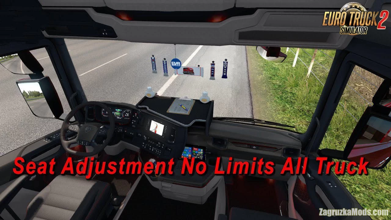 Seat Adjustment No Limits (Interior Multi View Camera) v2.6 for ETS2