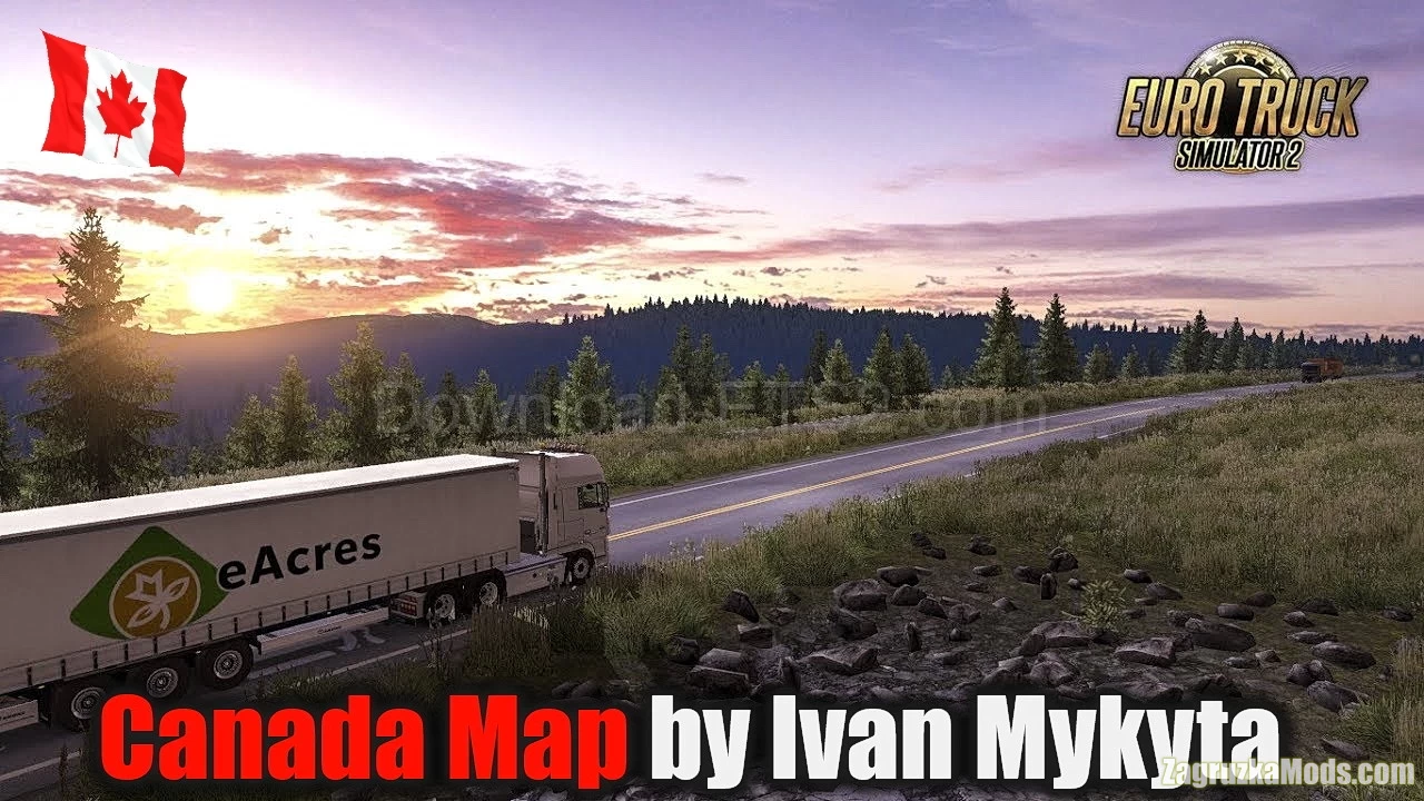 Canada Map v0.2.5 by Ivan Mykyta (1.42.x) for ETS2