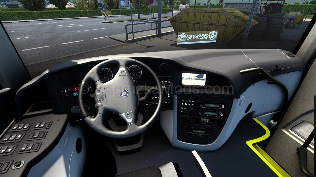 Scania Touring HD Bus + Interior v2.1 (1.47.x) for ETS2