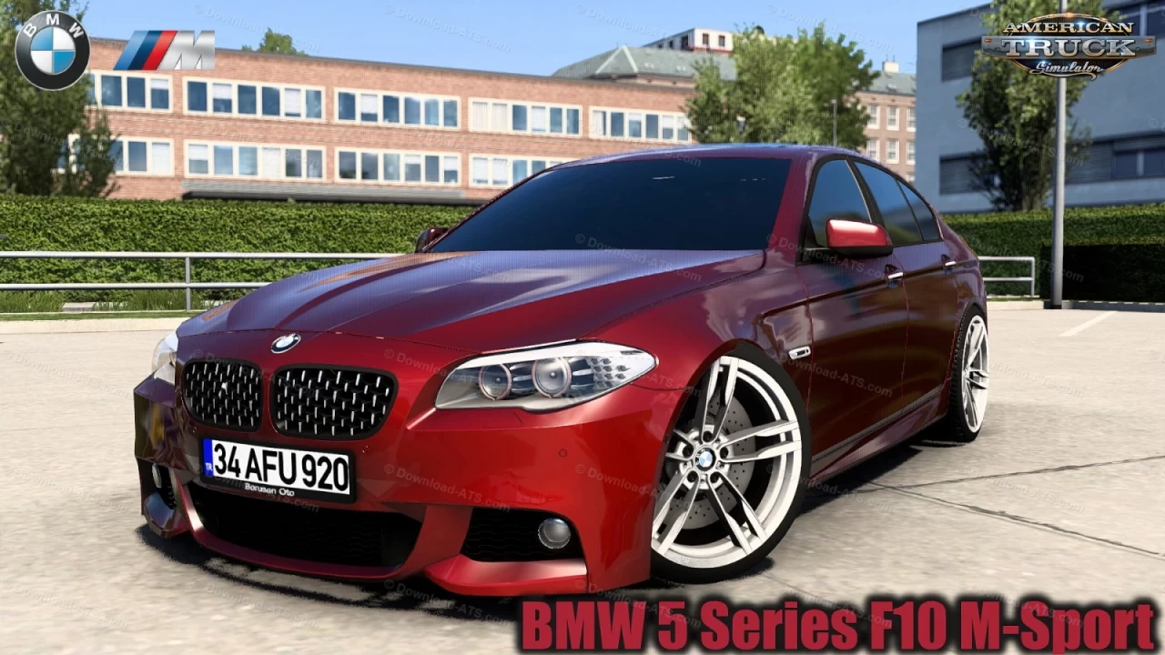 BMW 5 Series F10 M-Sport v3.1 (1.45.x) for ATS and ETS2