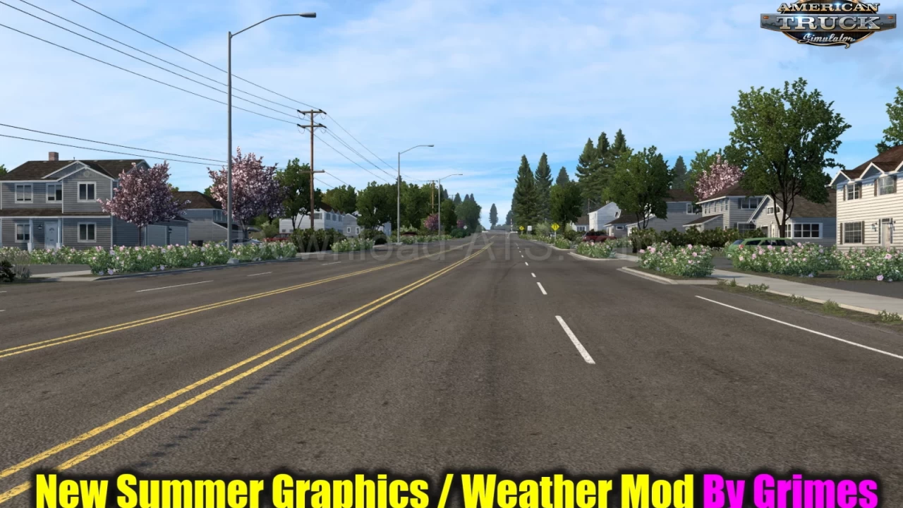 Summer Graphics / Weather Mod v2.0 By Grimes (1.40.x) for ATS