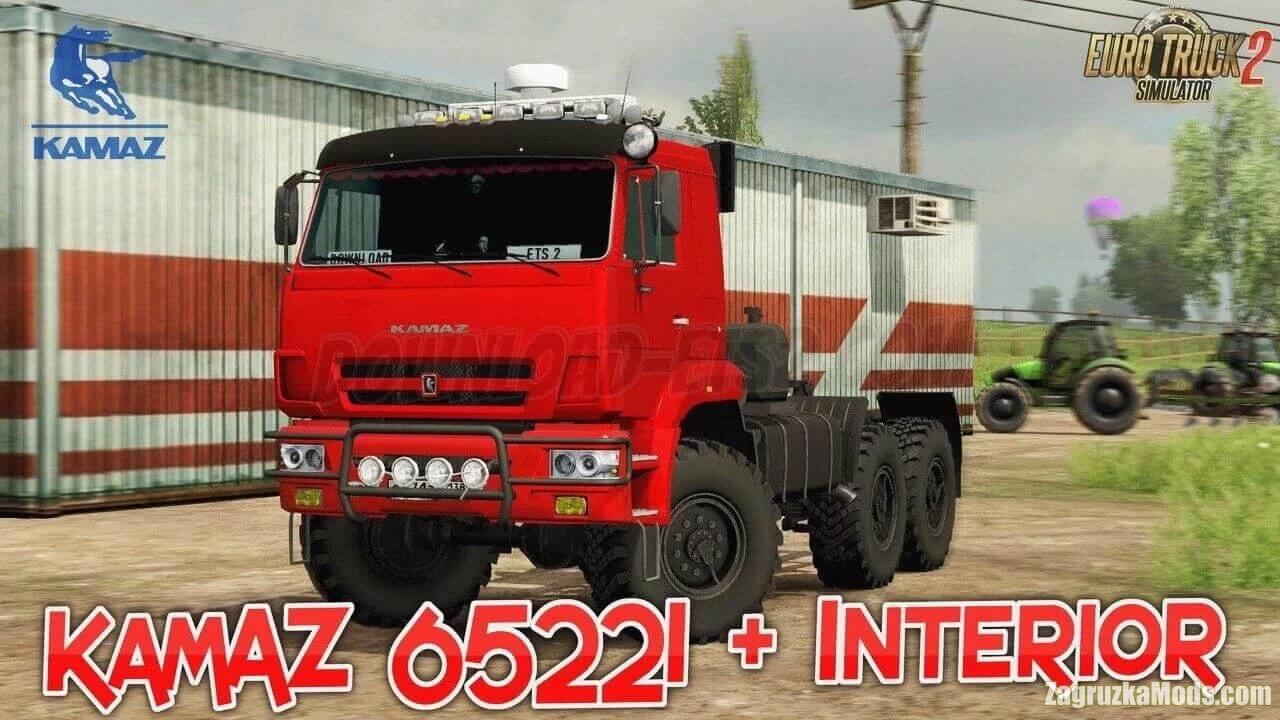 KamAZ 65221 + Interior v1.4 (1.45.x) for ETS2