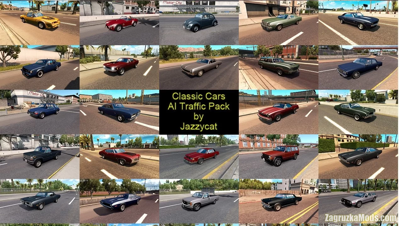 Classic Cars AI Traffic Pack v6.3 by Jazzycat (1.43.x) for ATS