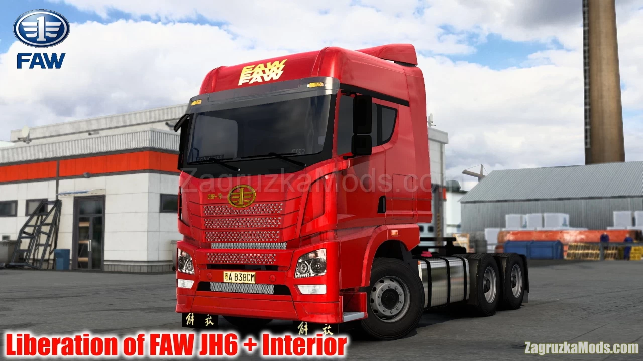 Liberation of FAW JH6 + Interior v1.1 (1.40.x) for ETS2