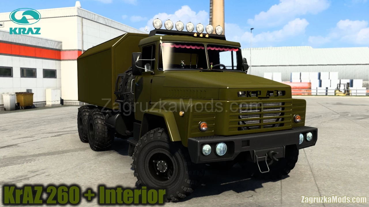 KrAZ 260 Truck + Interior v1.6 (1.52.x) for ETS2
