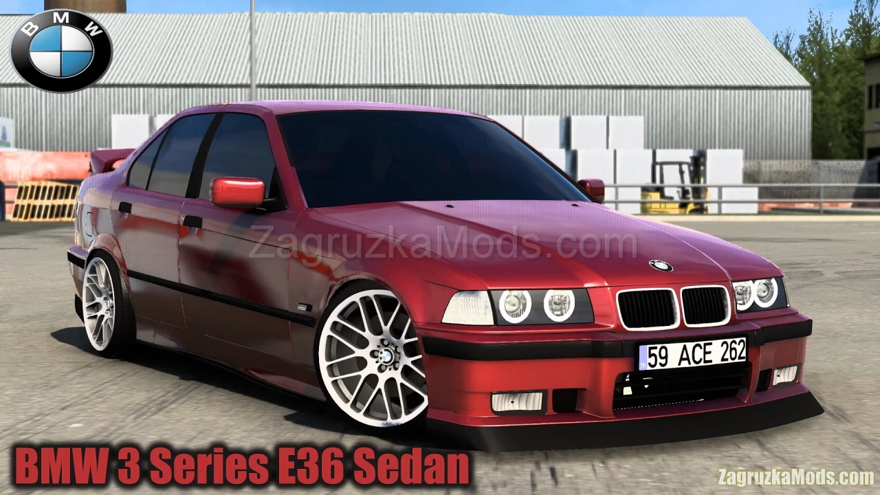 BMW 3 Series E36 Sedan v1.1 (1.43.x) for ATS and ETS2