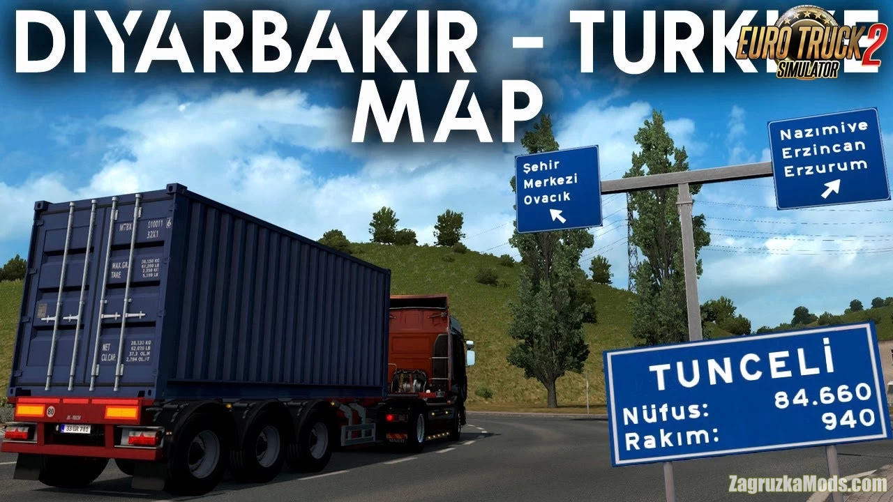 Diyarbakir Turkey Map v6.0 (1.40.x) for ETS2