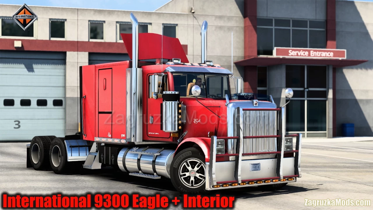 International 9300 Eagle + Interior v1.6 (1.40.x) for ATS
