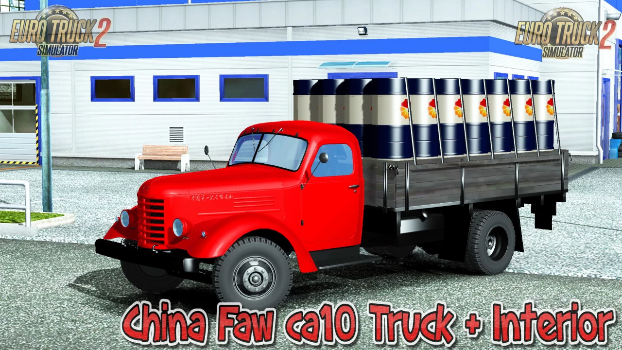 China Faw CA10 Truck + Interior v2.0 (1.40.x) for ETS2