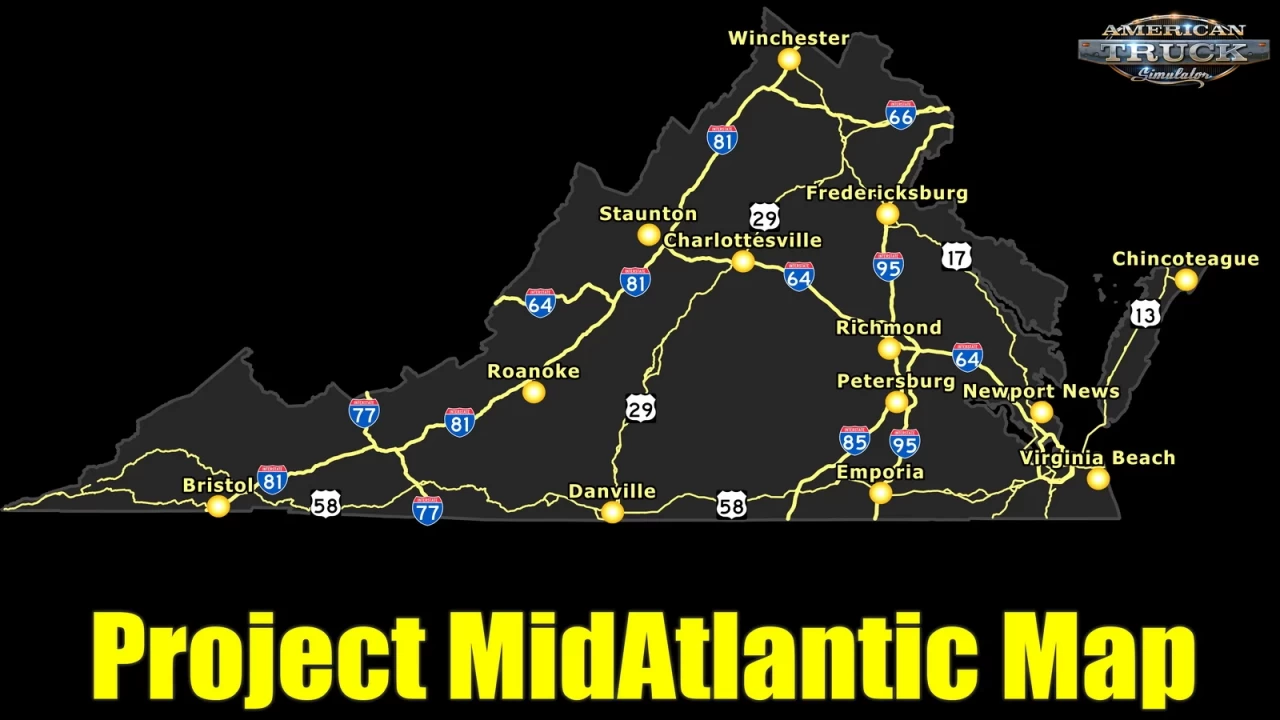 Project MidAtlantic Map v0.3 (1.43.x) for ATS