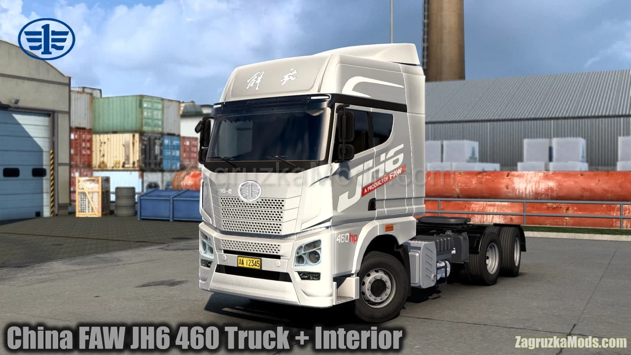 China FAW JH6 460 Truck + Interior v3.0 (1.41.x) for ETS2