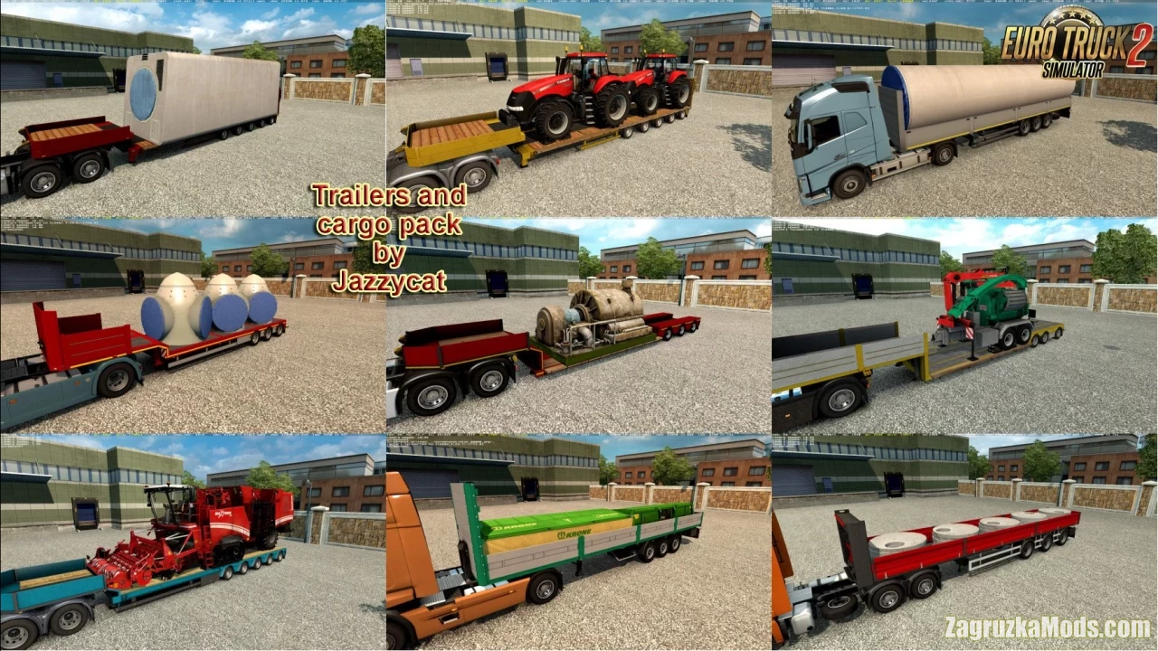 Trailers and Cargo Pack v11.6 by Jazzycat (1.47.x) for ETS2