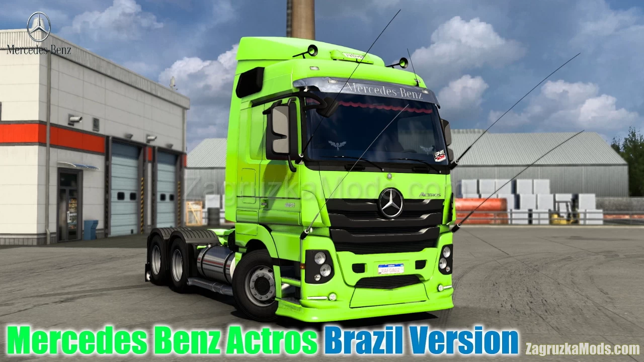Mercedes Benz Actros Brazil Version v1.6 (1.43.x) for ETS2