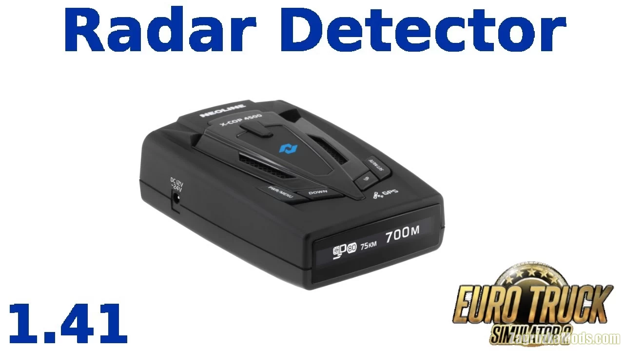 Radar Detector Mod + Language Pack v2.1.0D (1.50.x) for ETS2