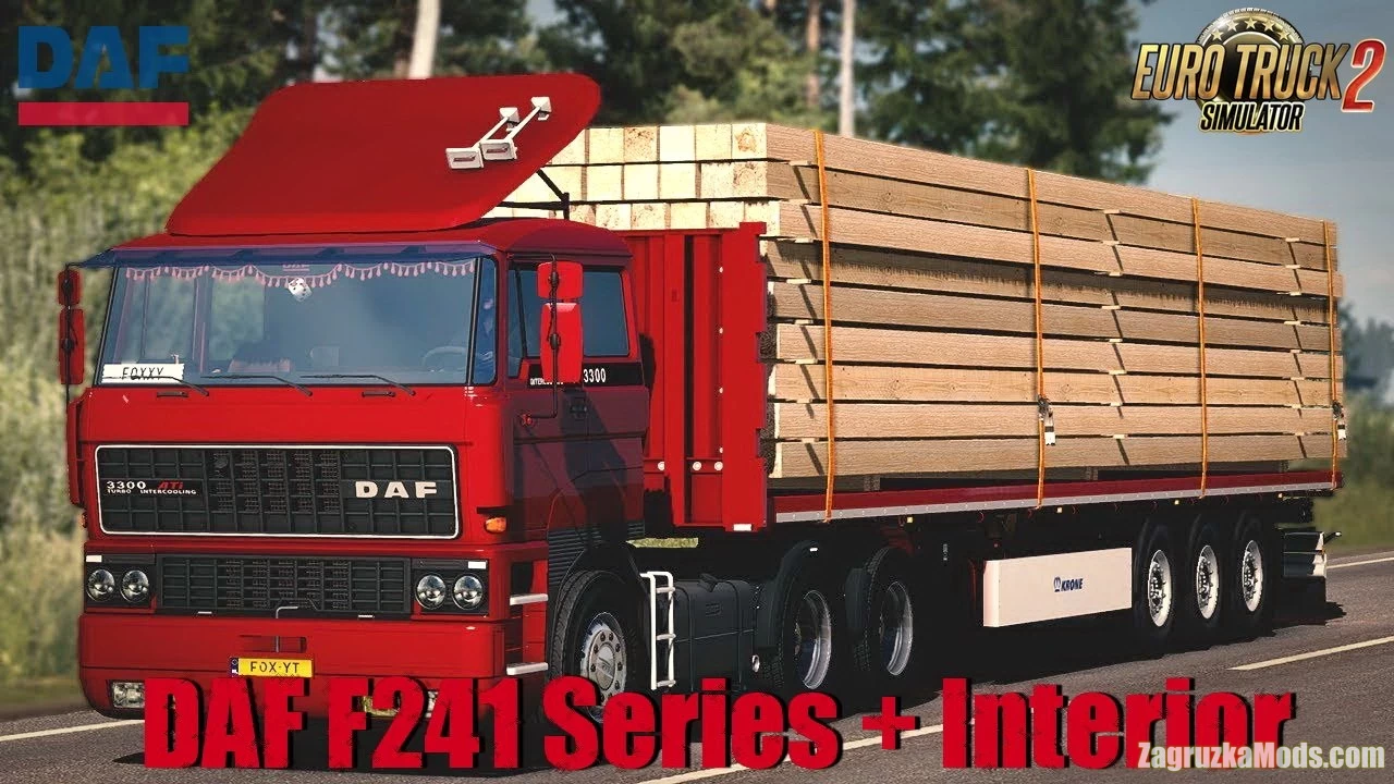 DAF F241 Series + Interior v1.7.1 by XBS (1.47.x) for ETS2