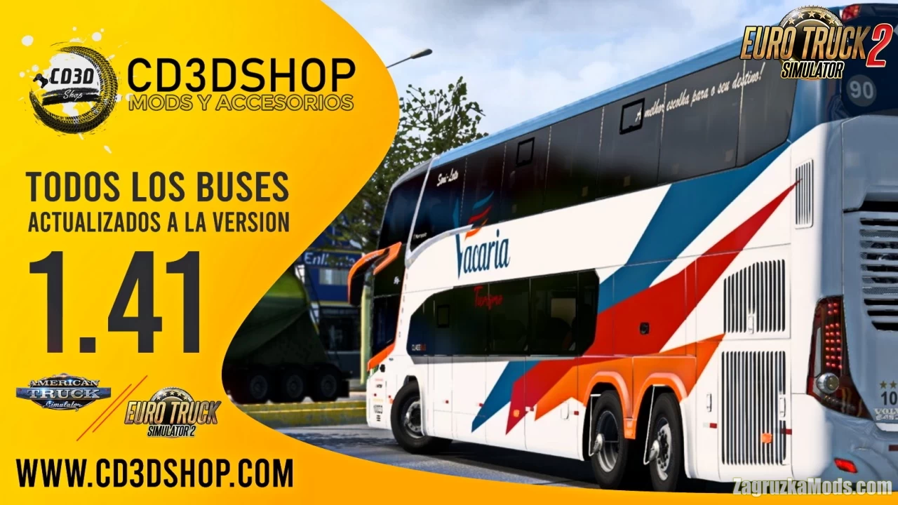 Big Pack of Buses v1.0 By Cd3dshop (1.41.x) for ATS and ETS2