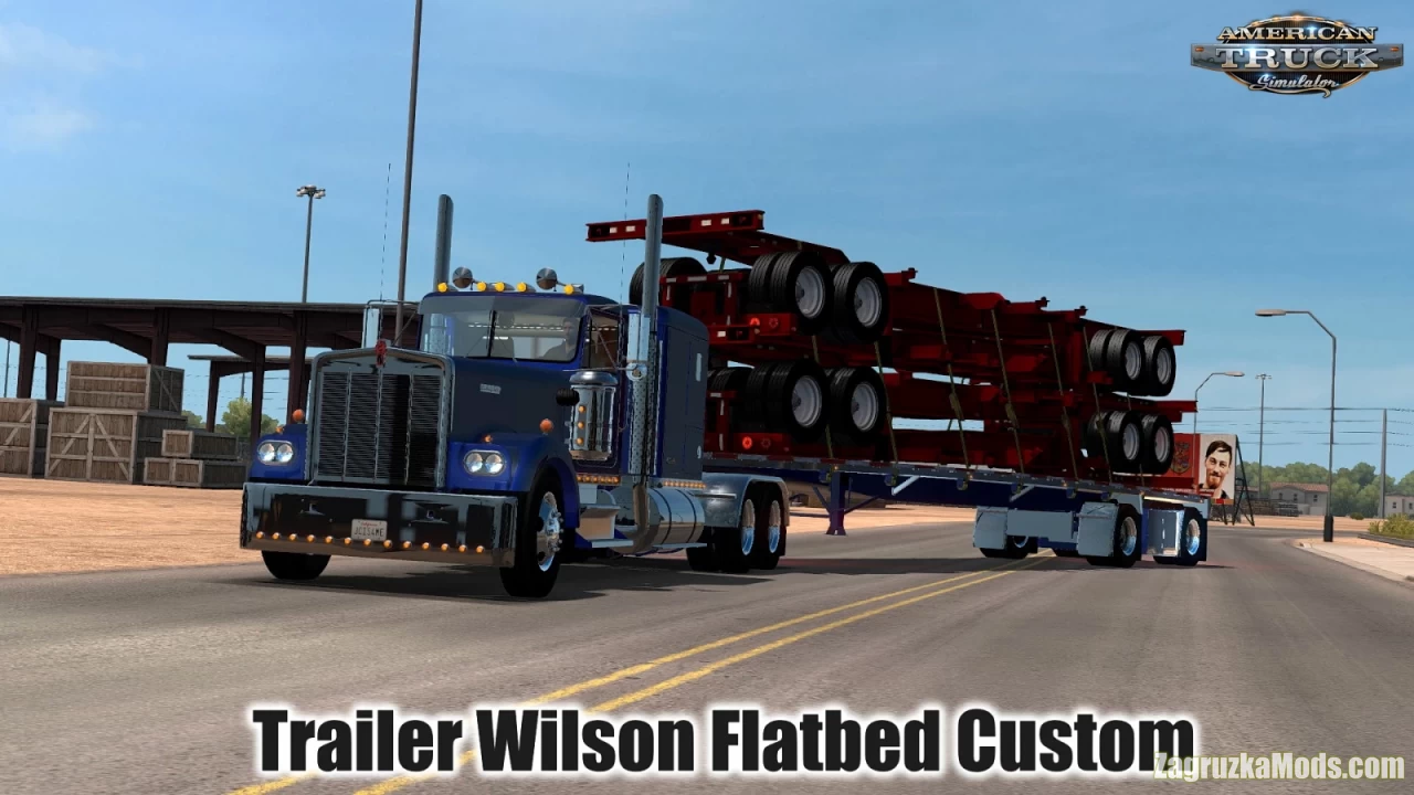 Trailer Wilson Flatbed Custom v1.3 (1.41.x) for ATS