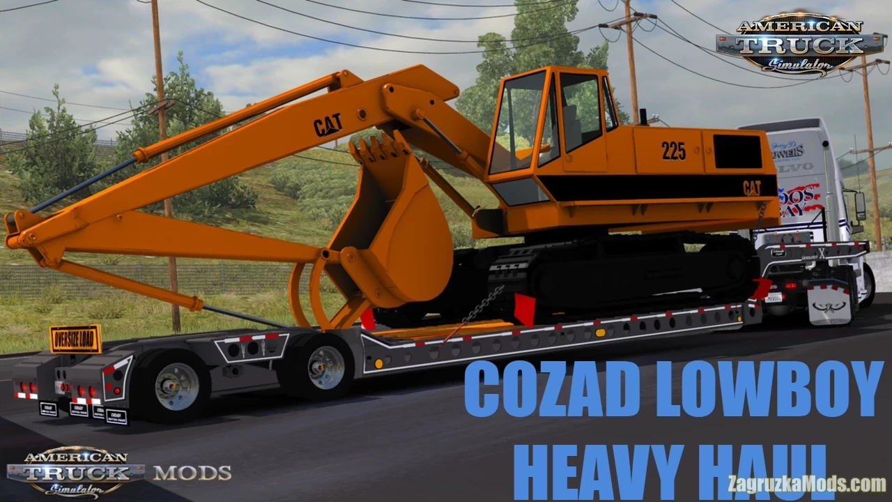 Trailer Cozad Lowbed Ownable v3.1 (1.41.x) for ATS