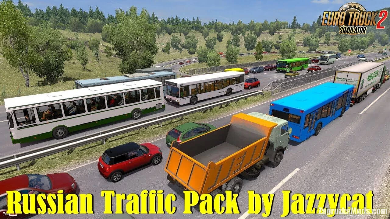 Russian Traffic Pack v3.7 by Jazzycat (1.42.x) for ETS2