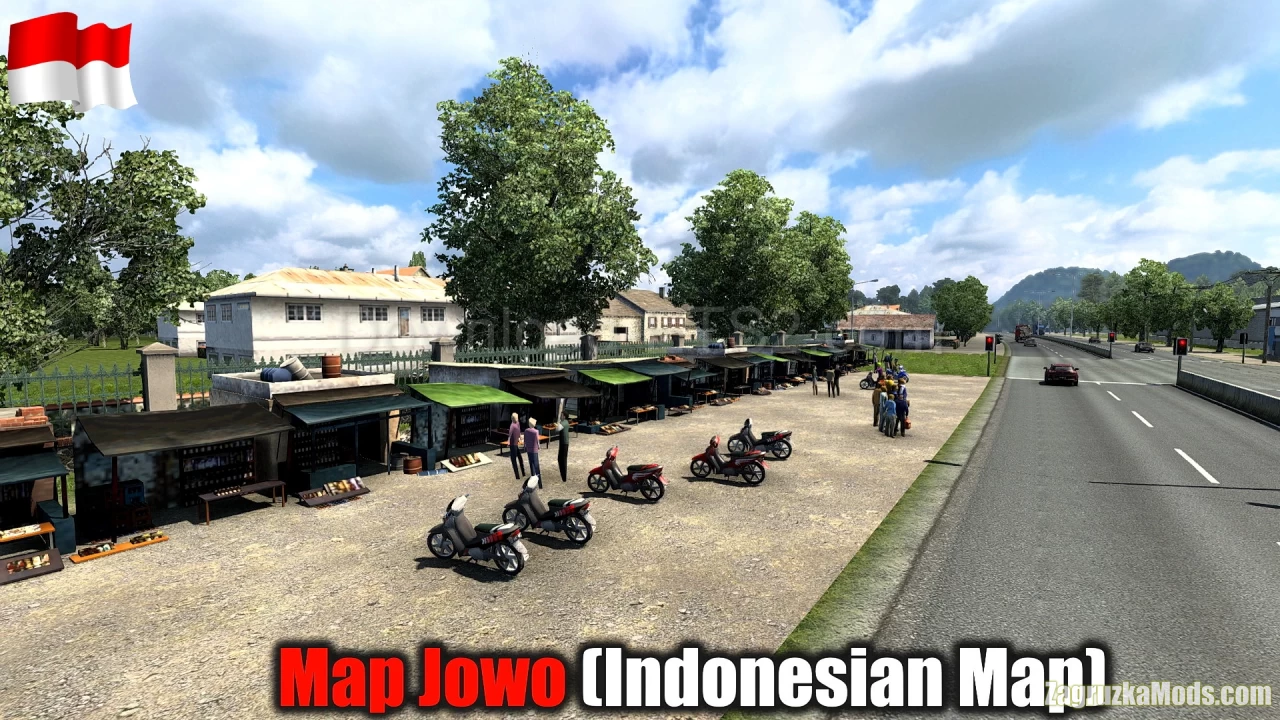 Map Jowo (Indonesian Map) v7.3 (1.41.x) for ETS2