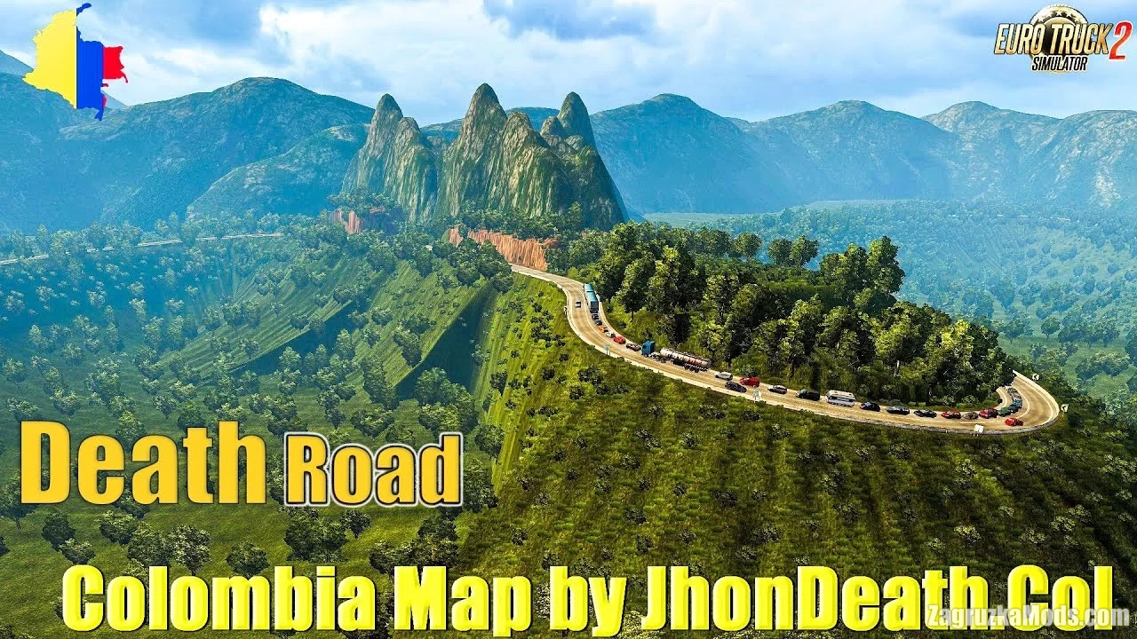 Colombia Map v1.06.23 by JhonDeath.Col (1.47.x) for ETS2