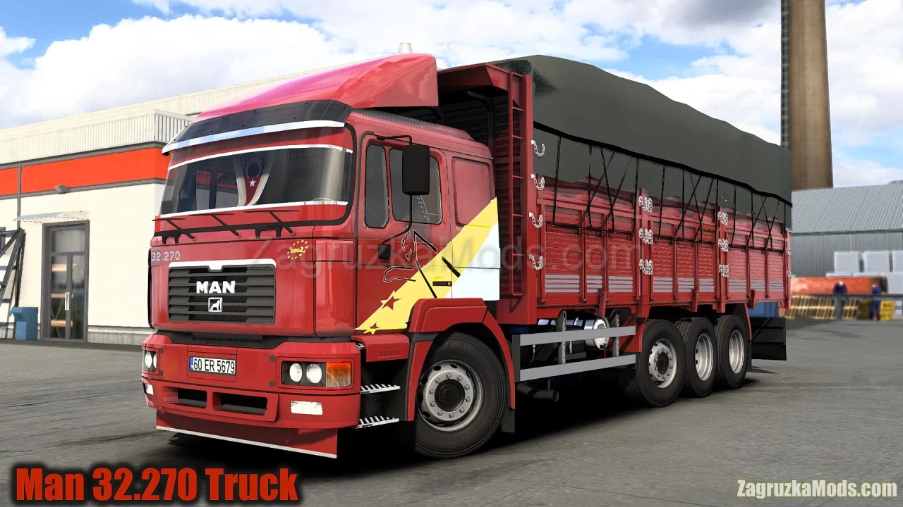 Man 32.270 Truck + Interior v1.0 (1.41.x) for ETS2