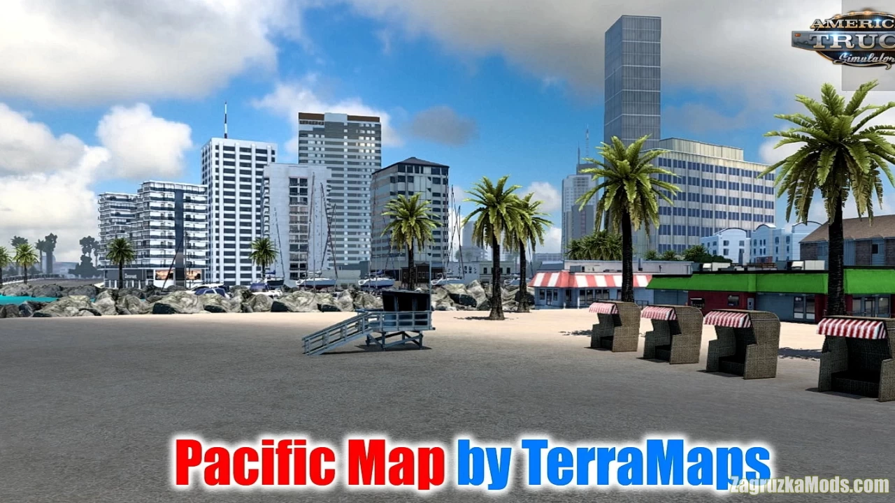Pacific Map v1.1 By TerraMaps (1.44.x) for ATS