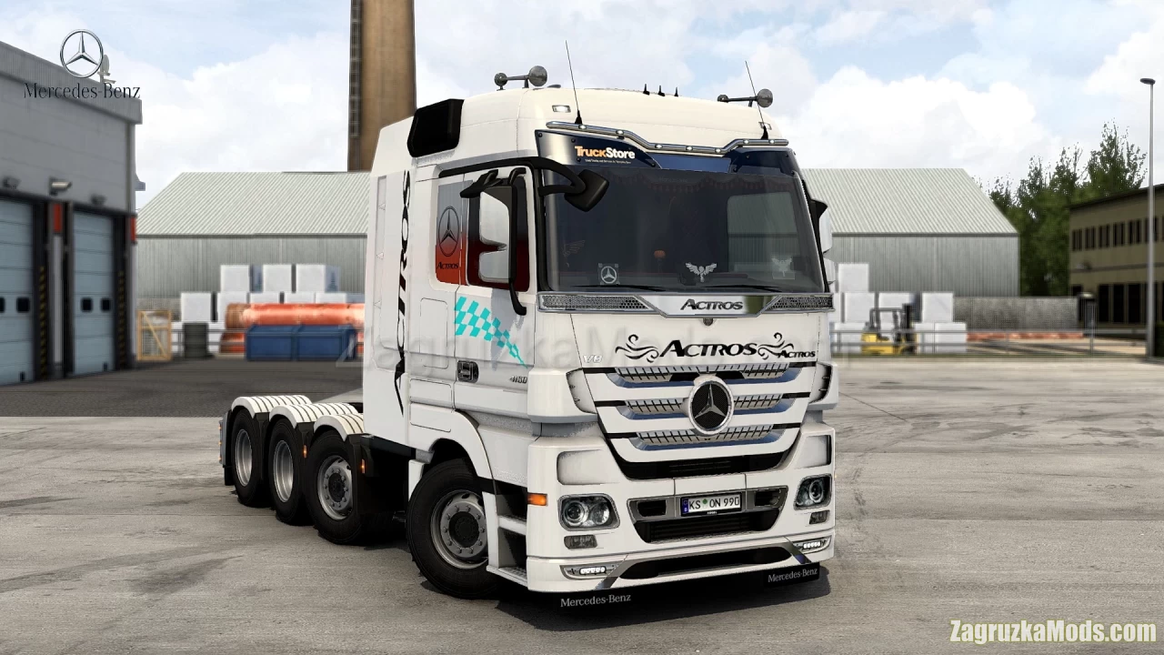 Mercedes Actros MP3 Reworked v4.3 by Schumi (1.48.x) for ETS2