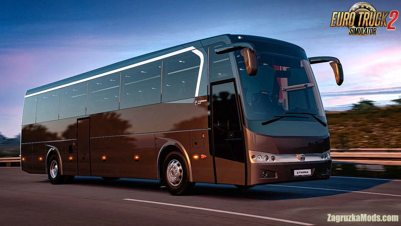 Temsa Safir II Bus + Interior v3.2 (1.58.x) for ETS2