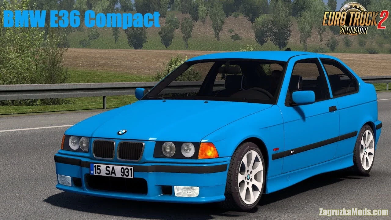 BMW E36 Compact + Interior v2.0 (1.44.x) for ATS and ETS2
