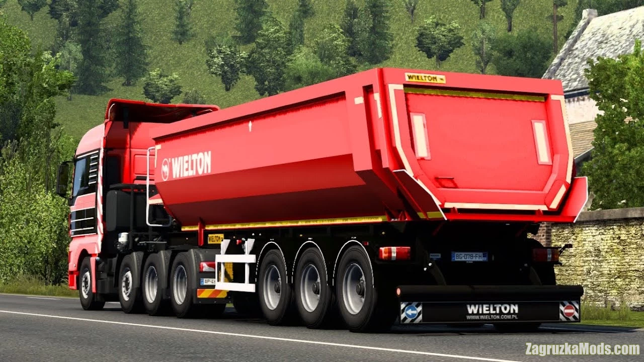 Trailer Wielton Pack v1.8 by Schumi (1.45.x) for ETS2